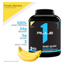 Rule 1 Whey Blend - Frozen Banana 5lbs - - Protein Powder