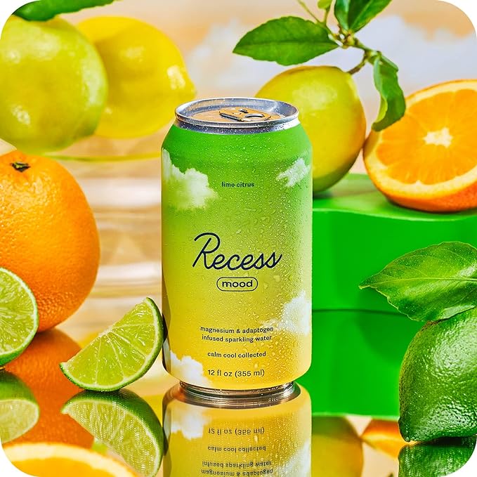 Recess Mood Sparkling Water Lime Citrus / 12 fl. oz