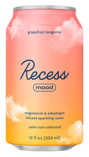 Recess Mood Sparkling Water - Grapefruit Tangerine 12 fl. oz - - Water