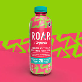 ROAR Organic Naturally Flavoured Vitamin Enhanced Beverage, Cucumber Watermelon, 532ml