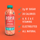 ROAR Organic Naturally Flavoured Vitamin Enhanced Beverage - Georgia Peach 532ml - Water