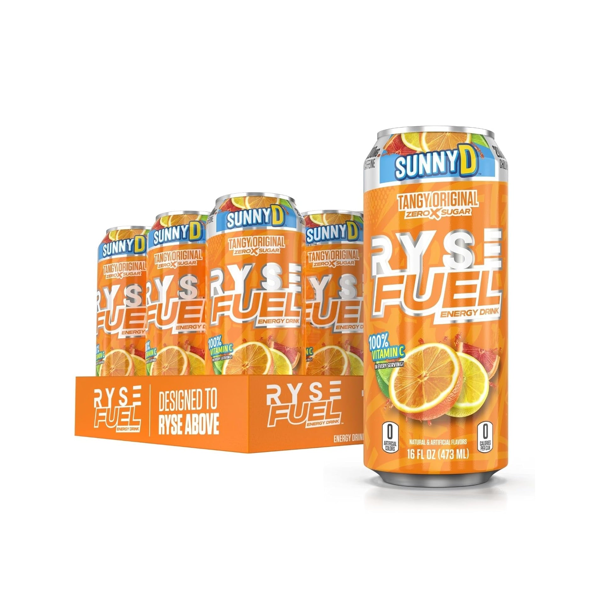 Ryse Fuel Energy Drink Sunny D Tangy Original / 12-Pack