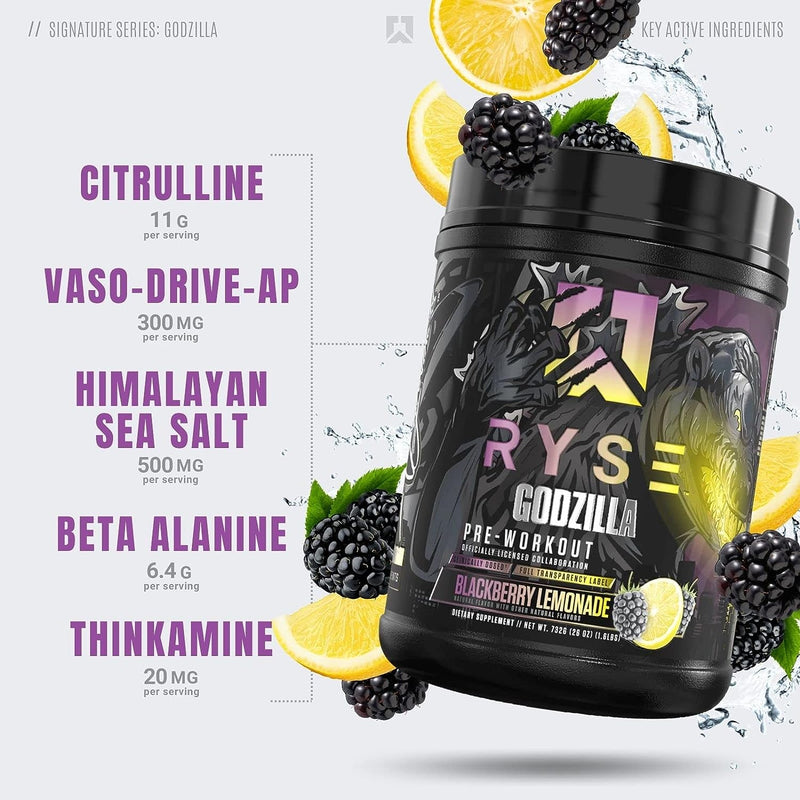 Ryse Godzilla Preworkout Blackberry Lemonade / 732g