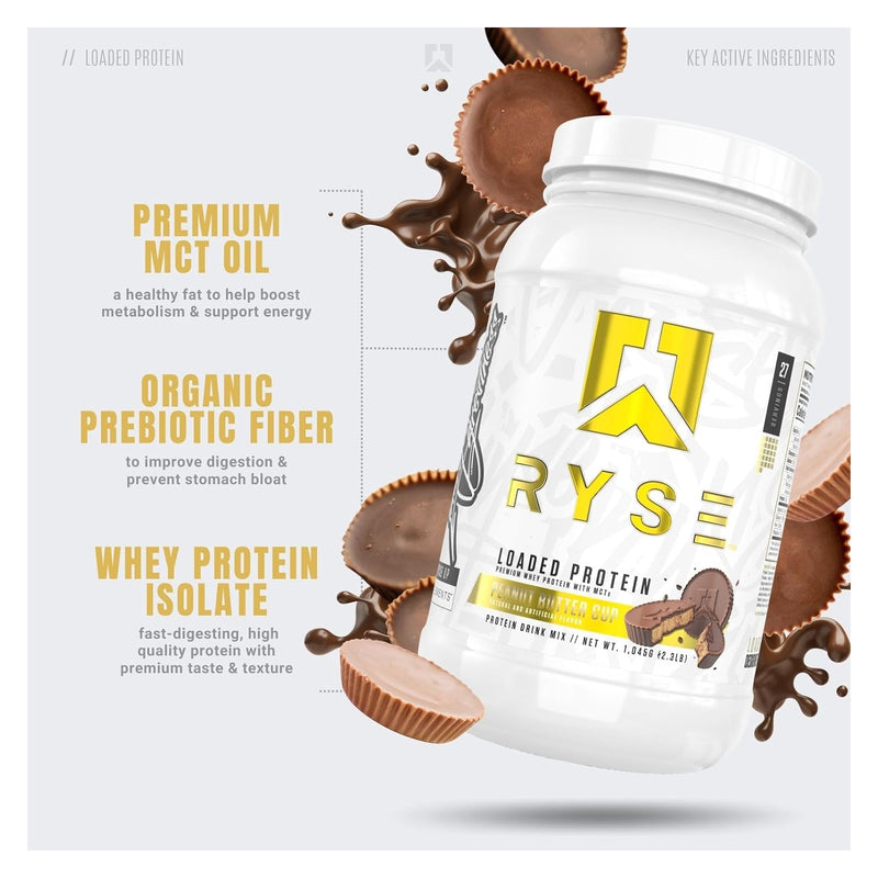 Ryse Loaded Protein Chocolate Peanut Butter / 27 Servings