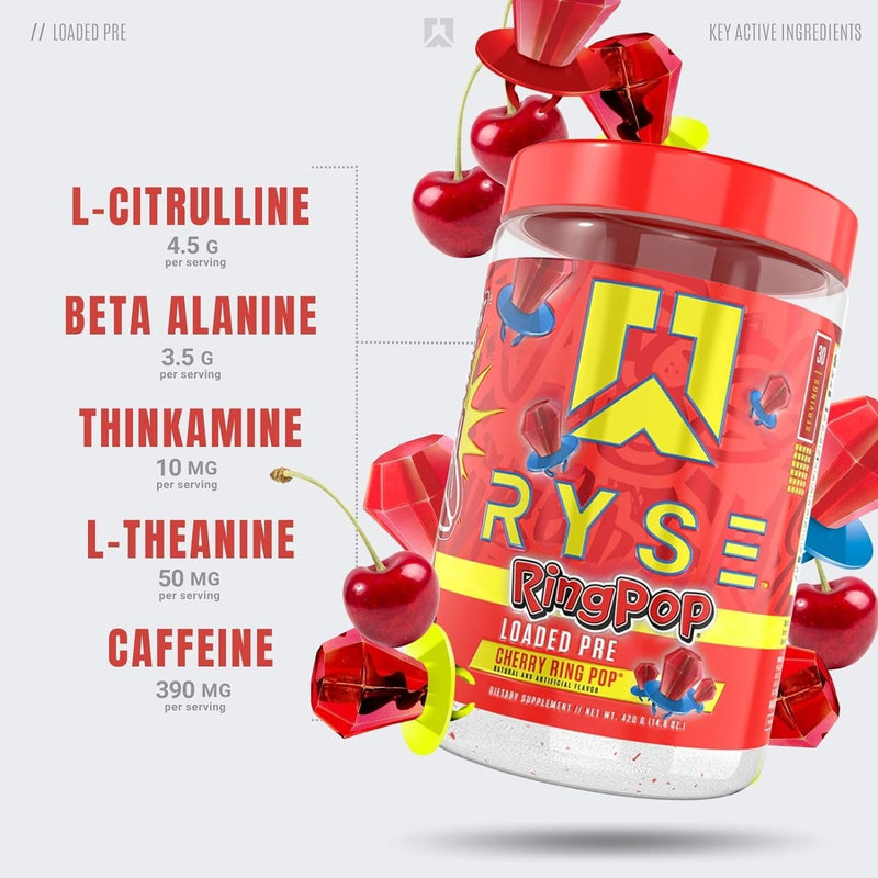 Ryse Loaded Preworkout Ring Pop / 426g