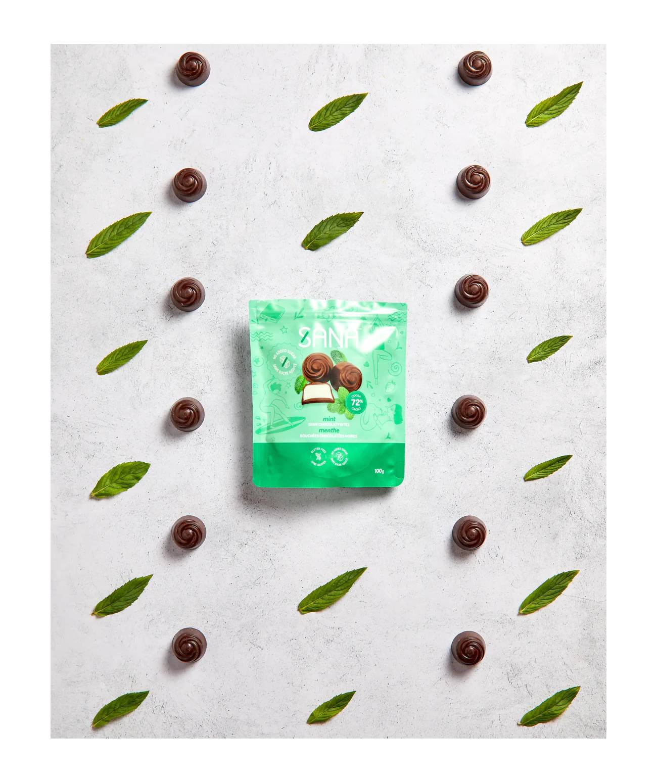 Sana Protein Bites Dark Chocolaty Mint / 100g