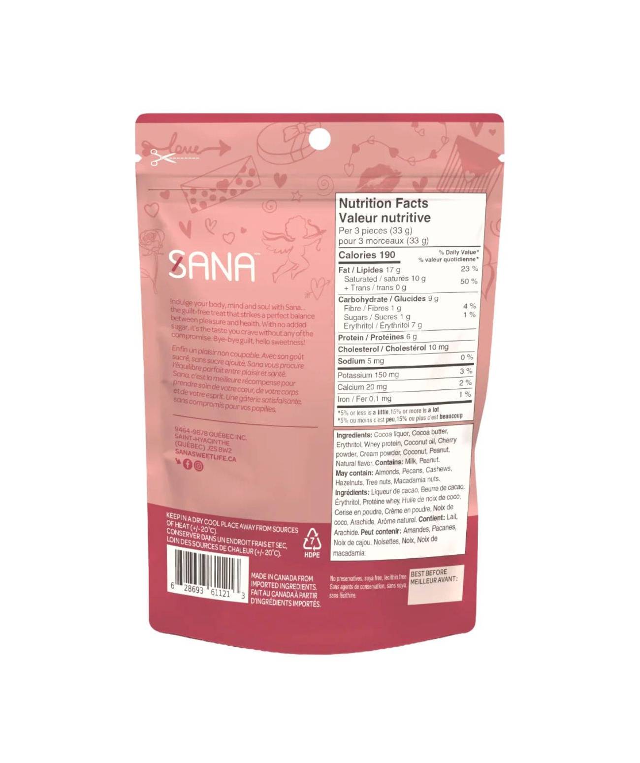 Sana Protein Bites Milk Chocolaty Cherry / 100g