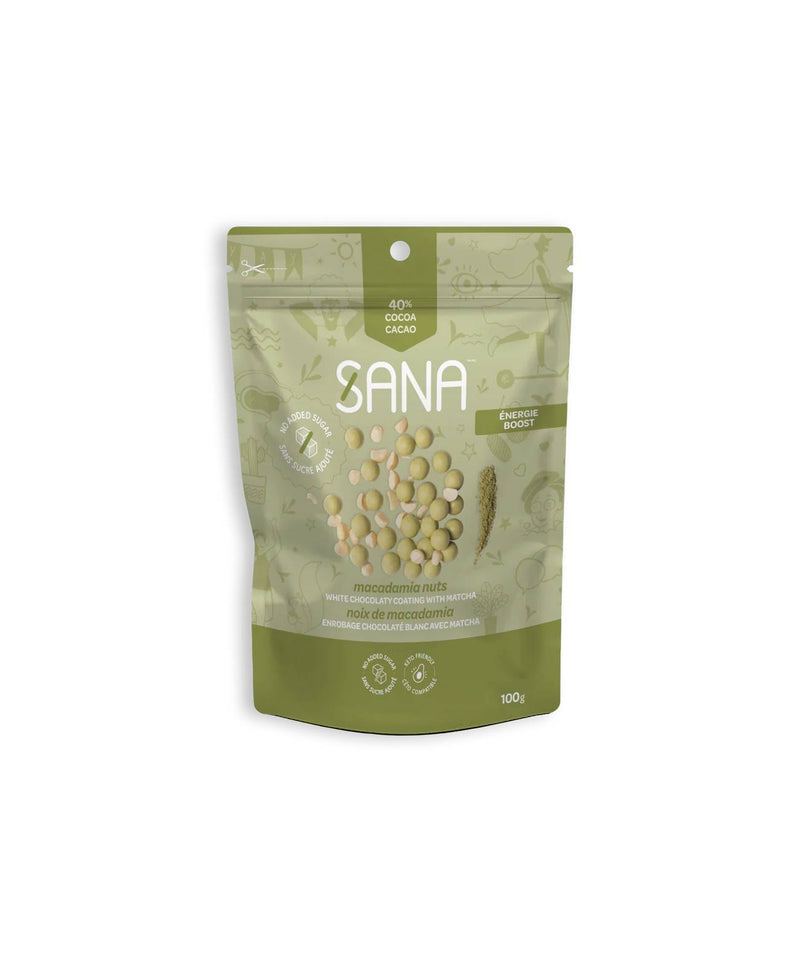 Sana Protein Bites White Chocolaty Matcha Macadamia Nuts / 100g