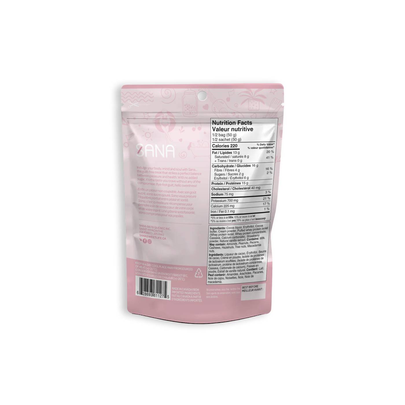 Sana Protein Bites Chocolaty Neapolitan / 100g