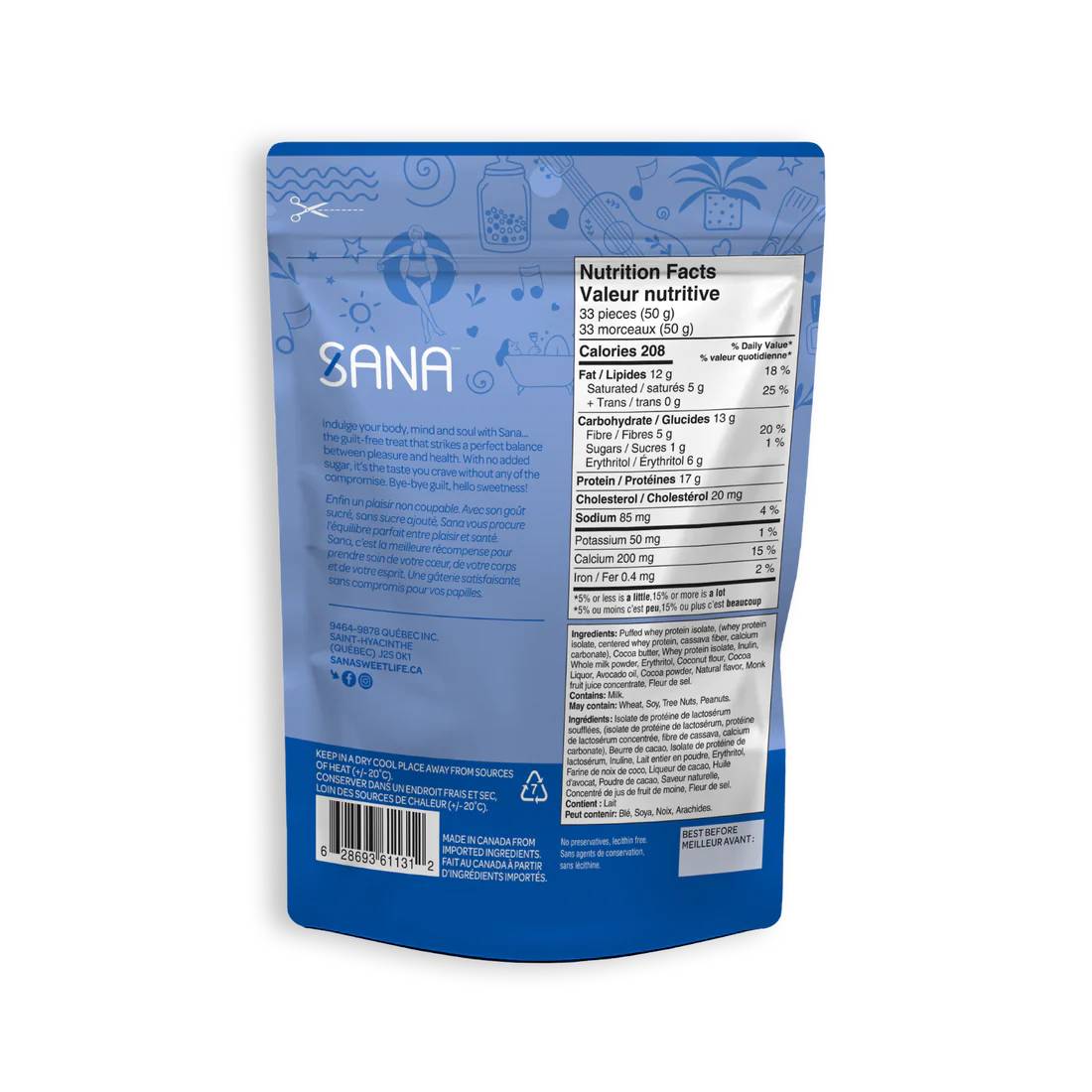 Sana Protein Bites Cookies & Cream / 100g