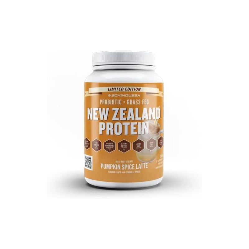 Schinoussa Probiotic New Zealand Whey Isolate Protein Grass-Fed Pumpkin Spice / 454g