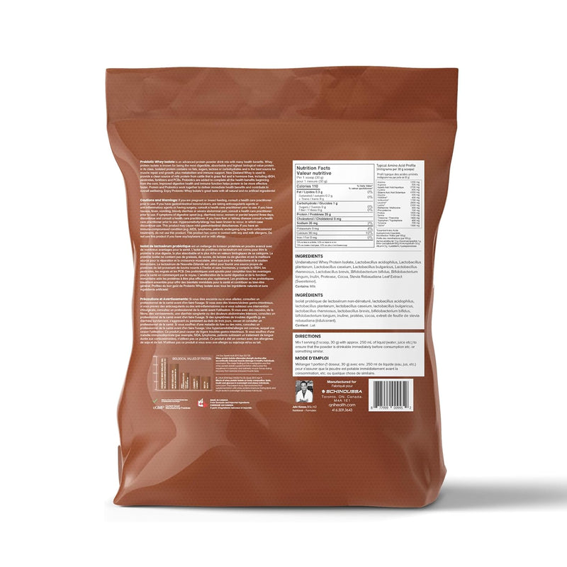 Schinoussa Probiotic New Zealand Whey Isolate Protein Grass-Fed Chocolate / 2.3kg