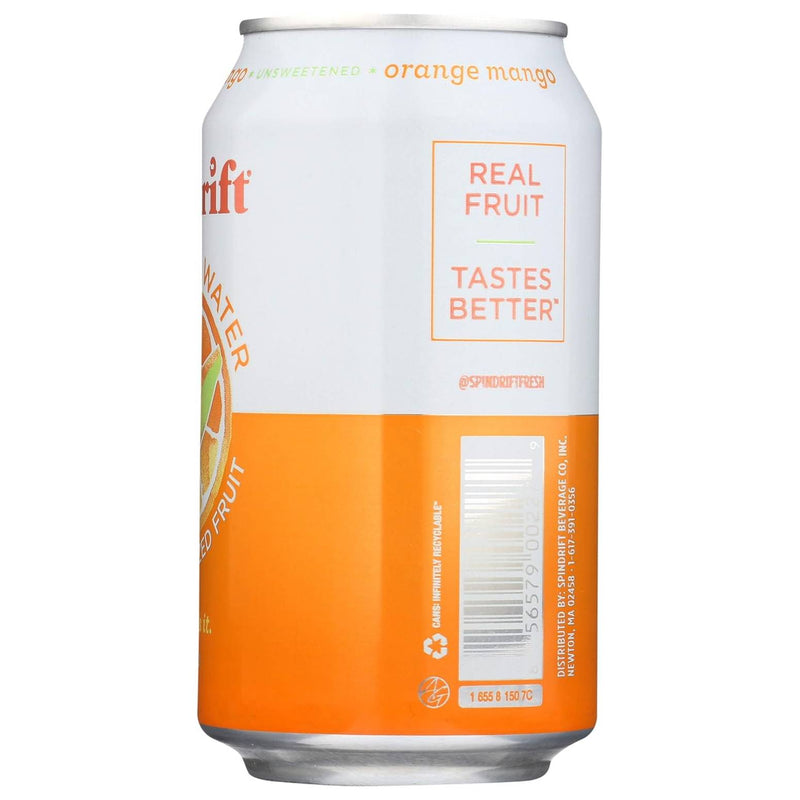 Spindrift Sparkling Water & Real Squeezed Fruit Orange Mango / 355ml / -