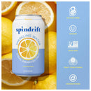 Spindrift Sparkling Water & Real Squeezed Fruit - Lemon 355ml - Water