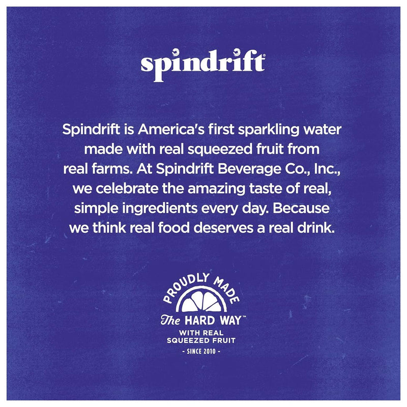 Spindrift Sparkling Water & Real Squeezed Fruit Lemon / 355ml / -