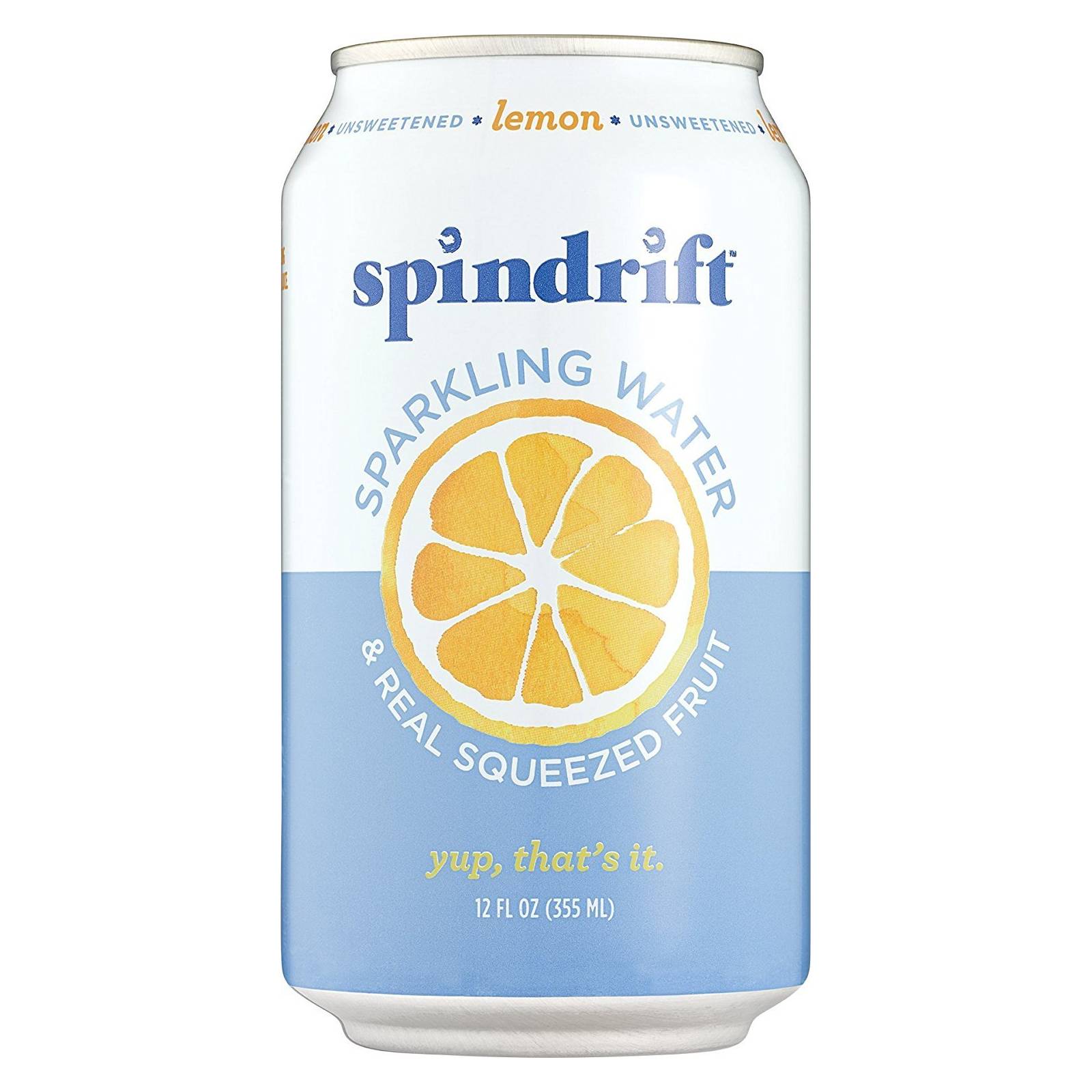 Spindrift Sparkling Water & Real Squeezed Fruit Lemon / 96 fl. oz