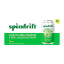 Spindrift Sparkling Water & Real Squeezed Fruit - Unsweetened Lime 8-pack (12 fl. oz) - Water