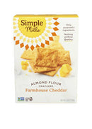 Simple Mills Almond Flour Crackers - Farmhouse Cheddar 4.25 Oz - Crackers