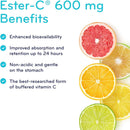 SISU Ester-C 600 mg - 120 vegetarian capsules 01 01 2026 - Vitamin C