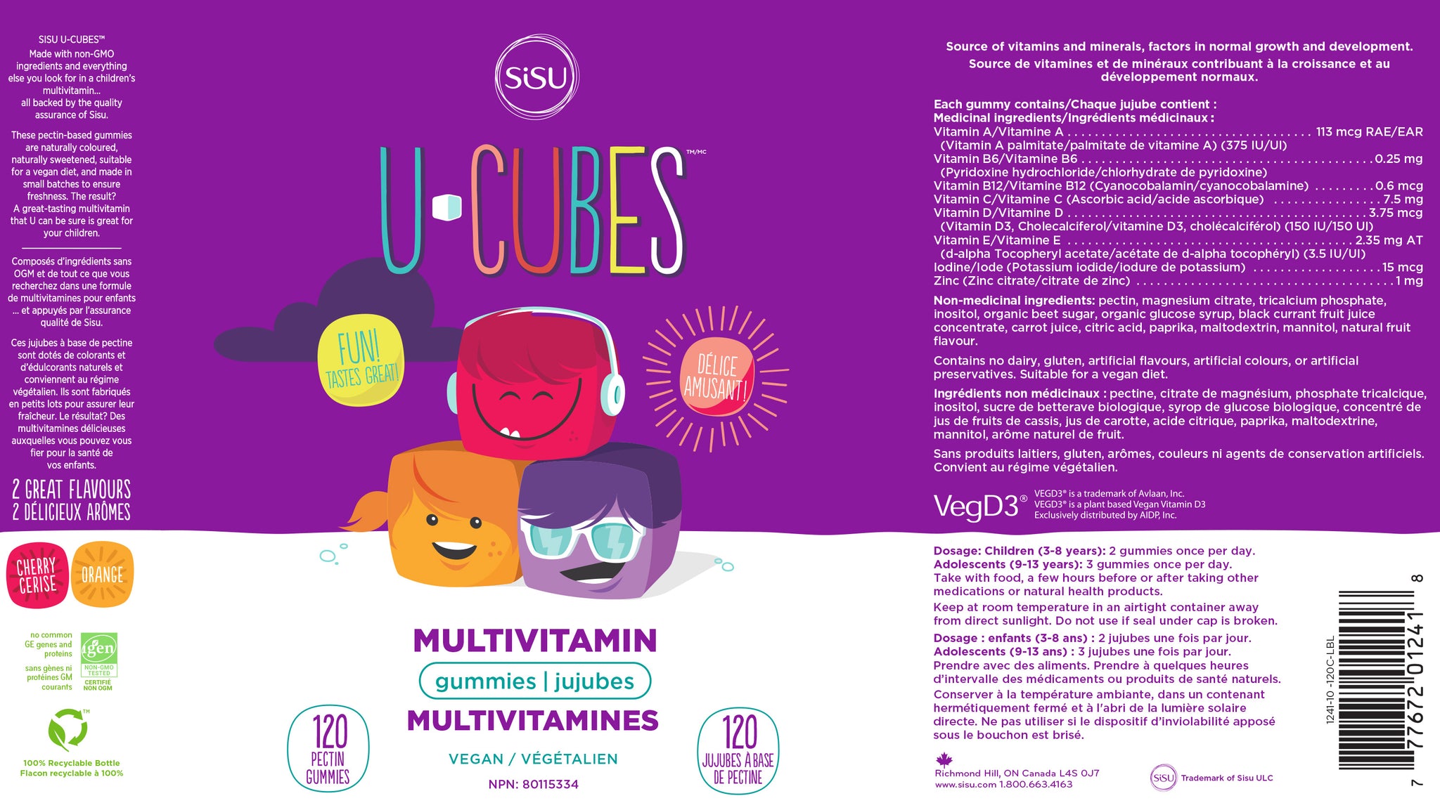 SISU U-Cubes™ Multivitamin