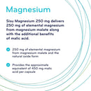 SISU Magnesium 250 mg - 200 vegetarian capsules - Magnesium