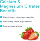 SISU Cal Mag Citrates Liquid with D3 - Creamy Strawberry 450 ml - Minerals