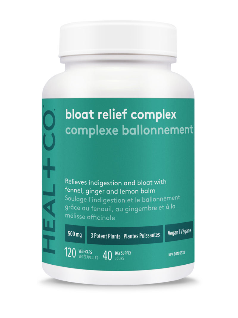 Heal + Co. Bloat Relief Complex - 120 capsules - Herbals