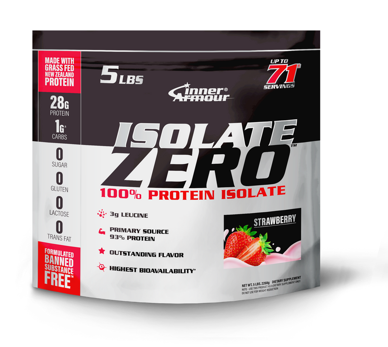 Inner Armour Isolate Zero - Strawberry 5lb - Protein Powder