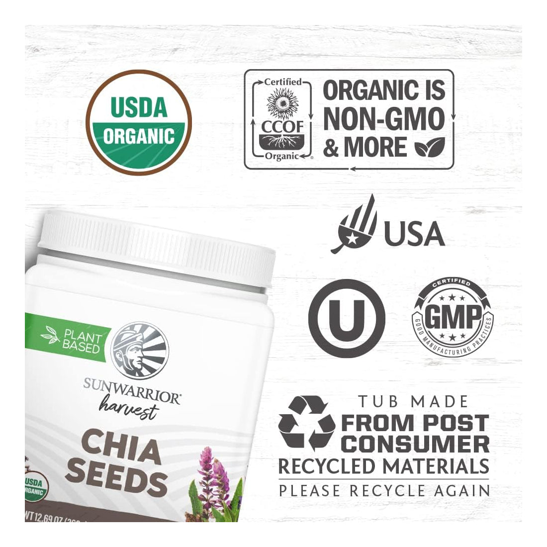 Sunwarrior Chia Seeds - - Nuts & Seeds