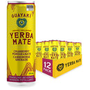 Guayaki Sparkling Yerba Mate - Cranberry Pomegranate 12-pack - - Tea