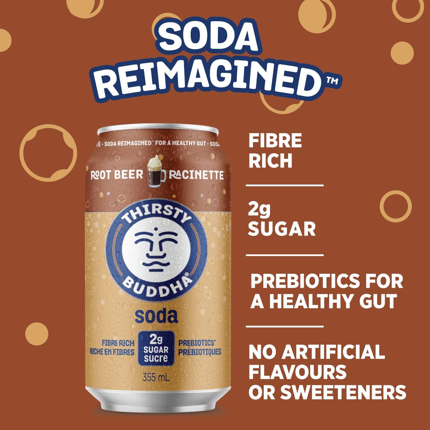 Thirsty Buddha Soda Root Beer / 4-pack