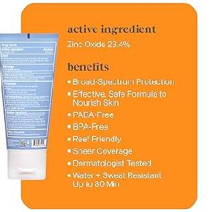 Think Sport Face Clear Zinc Suncscreen SPF50 59ml