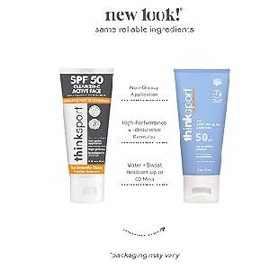 Think Sport Face Clear Zinc Suncscreen SPF50 59ml