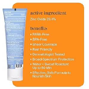 Think Sport Face Clear Zinc Suncscreen SPF50 89ml