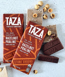 Taza Organic 70% Dark Chocolate - Hazelnut Praline 70g - Chocolate