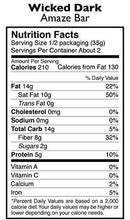 Taza Organic 95% Dark Chocolate - Wicked Dark with Almonds 70g - Chocolate