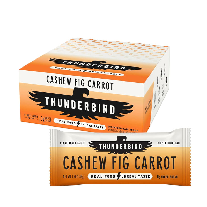 Thunderbird Superfood Bar Cashew Fig Carrot / 12 X 48g