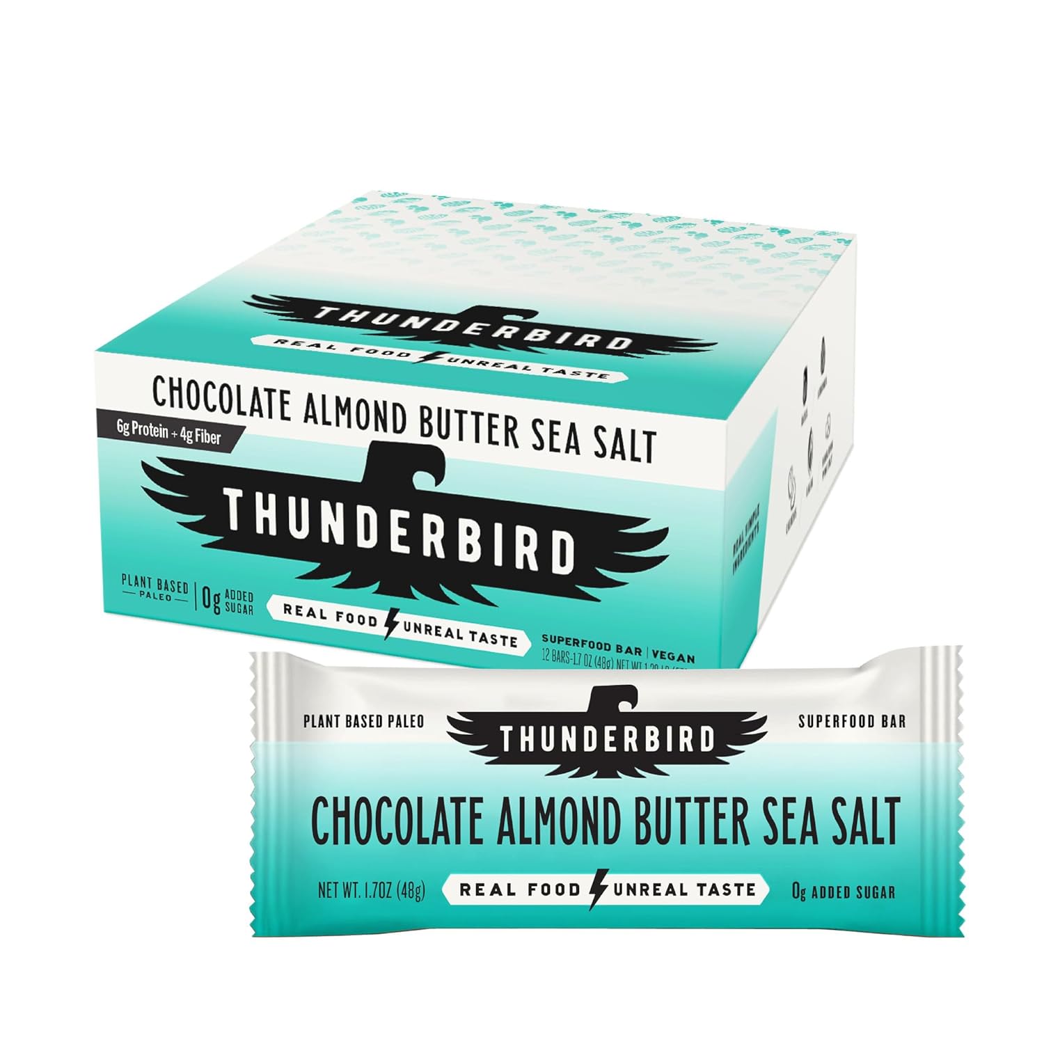 Thunderbird Superfood Bar Chocolate Almond Butter Sea Salt / 12 X 48g
