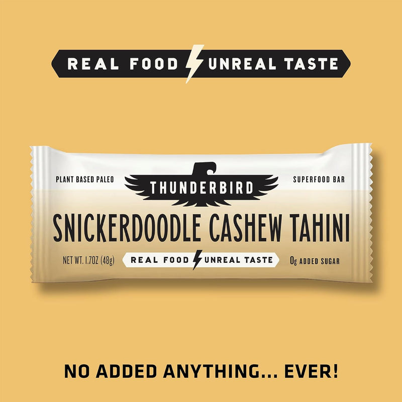 Thunderbird Superfood Bar Snickerdoodle Cashew Tahini / 12 X 48g