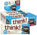 Think! High Protein Bars - Cookies & Cream 10-Pack - - Protein snacks
