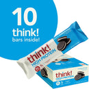 Think! High Protein Bars - Cookies & Cream 10-Pack - - Protein snacks