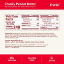 Think! High Protein Bars - Chunky Peanut Butter 10-Pack - - Protein snacks