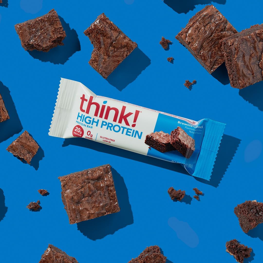 Think! High Protein Bars, Brownie crunch /5-Pack 