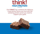 Think! High Protein Bars - Brownie Crunch 5-Pack - - Protein snacks