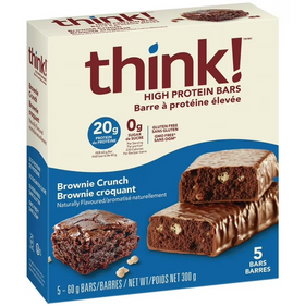 Think! High Protein Bars, Brownie crunch /5-Pack 