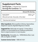 Tru Niagen 300mg - 90 vegetarian capsules - Niagen