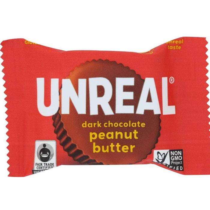 Unreal Peanut Butter Cups Dark Chocolate Peanut Butter / 0.529 Oz