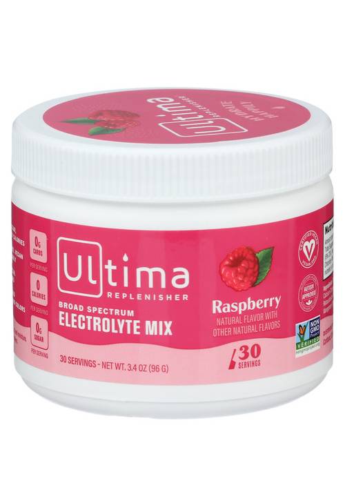 Ultima Replenisher Electrolyte Hydration Powder Raspberry  / 96g