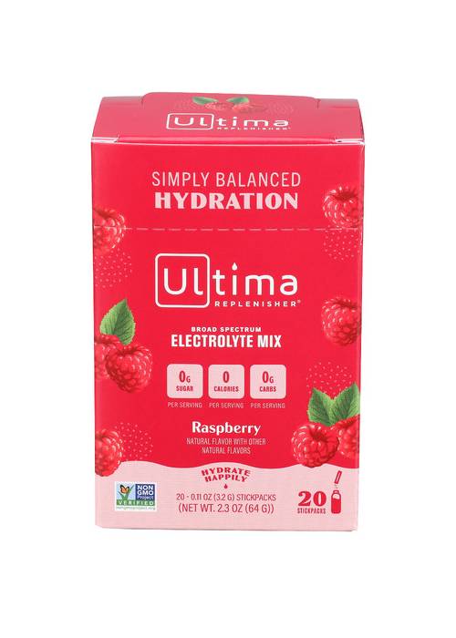 Ultima Replenisher Electrolyte Hydration Powder Raspberry  / 64g
