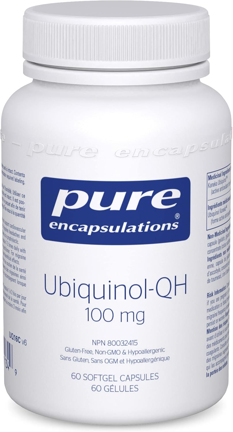 Pure Encapsulations Ubiquinol-QH 100mg - 60 Softgels - CoQ10